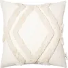 Povlak na polštář - krémově bílý - 45 x 45 cm - se zipem Náhled obrázku produktu 1