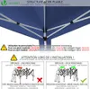 VOUNOT® Pavillon 3x3m mit 4 Seitenteilen & 4 Sandsäcke, Pop Produktbild-Vorschau 6