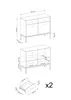 RAVIO Stilvolle Kommode Bari KSZ104 Sideboard zwei Produktbild-Vorschau 6