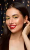 Silvestrovské glamour řasy zlaté třpytky třpytky party Náhled obrázku produktu 2