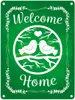 Welcome Home mit niedlichen Vögeln Metallschild in 15x20 cm Produktbild-Vorschau 1