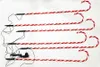 A set of six candy cane-shaped garden lights with red and white stripes, laid out on a white background. Produktbild-Vorschau