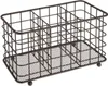 mDesign Besteckkorb Besteckaufbewahrung Organizer Metall 3 Produktbild-Vorschau 1