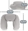 com-four® 2x Aufblasbares Nackenstützkissen - Praktisches Produktbild-Vorschau 6