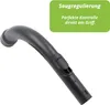 A black vacuum cleaner handle with a green overlay containing text. Produktbild-Vorschau