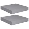 Półki Ścienne, 2 Szt., Szare, 23 X 23,5 X 3,8 Cm, Mdf Podgląd zdjęcia produktu 1
