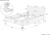 Metallfreies Doppelbett Holzbett Zirbe massiv 140x200 mit Produktbild-Vorschau 6