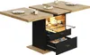 MODFU Table de Cuisine Extensible - Plateau MDF Effet Bois Voir les images du produit 9