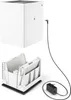A white humidifier unit and its accessories, including a filter holder and power adapter, are displayed against a white background. Náhľad obrázku produktu