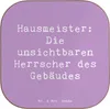 Mr. & Mrs. Panda Holzuntersetzer Spruch Hausmeister Macht - Produktbild-Vorschau 1