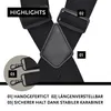 DonDon Hosenträger Herren extra stark - Hosenträger schwarz Produktbild-Vorschau 3