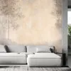Vlies fototapete Waldnebel 200x140 cm Feeby Beige inkl. Produktbild-Vorschau 2