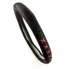 Lenkradbezug Ø 38x9 cm 15x3,5 Zoll schwarz rot für VW für Produktbild-Vorschau 4