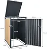 ML-Design 3-košový box na 3 koše 240L 200x80x116,3 cm Náhled obrázku produktu 7