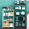 Klappbarer Schrank 4 Ebenen 72x36x125CM Weiß Produktbild-Vorschau 3