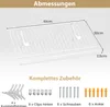 COSTWAY 2er Set Schuhregale Wandmontage, Metall-Draht Produktbild-Vorschau 3