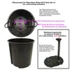 Diagrams and text explaining the features of a plant pot insert. Náhled obrázku produktu