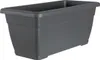 Geli Pflanztrog PLATO Anthrazit 60 x 30 cm - Kunststoff Produktbild-Vorschau 1