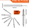 100 dvouhlavých hřebíků do soklových lišt bez značky Náhled obrázku produktu 2