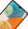 A close-up view of a smartphone screen with a colorful abstract wallpaper. Produktbild-Vorschau