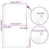 vidaXL Tenda a rullo per doccia 120x240 cm larghezza del Anteprima dell’immagine prodotto 8