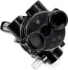 A black multi-port valve is shown against a white background. Produktbild-Vorschau