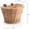 Panier Vintage en osier Panier à légumes portable en forme Voir les images du produit 2