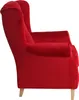 Max Winzer Ohrenbackensessel Lorris - Samtvelours rot - Produktbild-Vorschau 3