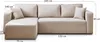 Best Mobilier Topaze - canapé d'angle réversible - 4 places Voir les images du produit 8