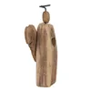 Clayre & Eef Dekorationsfigur Engel 22 cm Braun Holz Produktbild-Vorschau 4