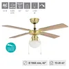 Stropný ventilátor EGLO Fortaleza, 4 lopatky s reťazou, Náhľad obrázku produktu 9