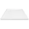 vidaXL Duschwanne Anti-Rutsch Weiß 80x100x4 cm ABS Produktbild-Vorschau 4