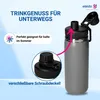 Trinkflasche Edelstahl 550 ml 'Stockholm' - vakuumierte Produktbild-Vorschau 3