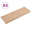 Stufenmatten Selbstklebend 5 Stk. 65x21x4 cm Hellbraun Produktbild-Vorschau 1