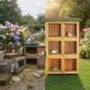 Mucola Hasenkäfig 6 Boxen Kaninchenstall Holz Freigehege Produktbild-Vorschau 12