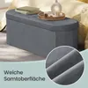 SONGMICS Sitzbank mit Stauraum, Aufbewahrungsbox, faltbare Produktbild-Vorschau 6
