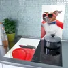 Spritzschutz Herdabdeckplatte Schneidebrett aus Glas Cooler Produktbild-Vorschau 3