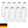 Milchflasche Glas 500ml – 9er Set – Weithalsöffnung 48mm – Produktbild-Vorschau 1