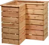 An L-shaped wooden raised garden bed. Produktbild-Vorschau