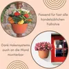 2er Set Blumentopf für Regenrohr Wandtopf Fallrohr Produktbild-Vorschau 4