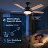 Ventilatore a soffitto da 132 cm con illuminazione e Anteprima dell’immagine prodotto 7