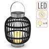 Solar Laterne zum hängen mit LED Kerze - 23x23x30cm Produktbild-Vorschau 3