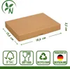 Faltschachtel 13,6 x 18,6 x 2,5 cm, Braun, mit Deckel, Produktbild-Vorschau 5