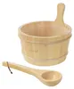 LuxeBath Saunazubehör-Set aus massivem Kiefernholz, 2-tlg Produktbild-Vorschau 1