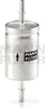 A silver fuel filter with black branding and an arrow indicating flow direction. Anteprima dell’immagine prodotto