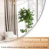 Koonmi 120 cm grote ronde zwarte spiegel, ronde wandspiegel Productafbeelding-voorbeeld 5
