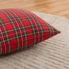 2er Set Rot Plaid Kissenbezug 45x45cm Tartan Kissenhülle Produktbild-Vorschau 4