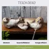 3er Set Wasserspeier Robbe mit Kind – Keramik Teichfigur Produktbild-Vorschau 5