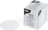 A white paper doily and a product box for paper doilies. Anteprima dell’immagine prodotto