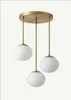 Opviq, Elegante Pendelleuchte Gold/Weiß, 3x E27, Produktbild-Vorschau 2